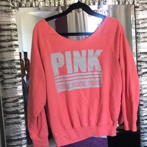 PINK off the shoulder sweater